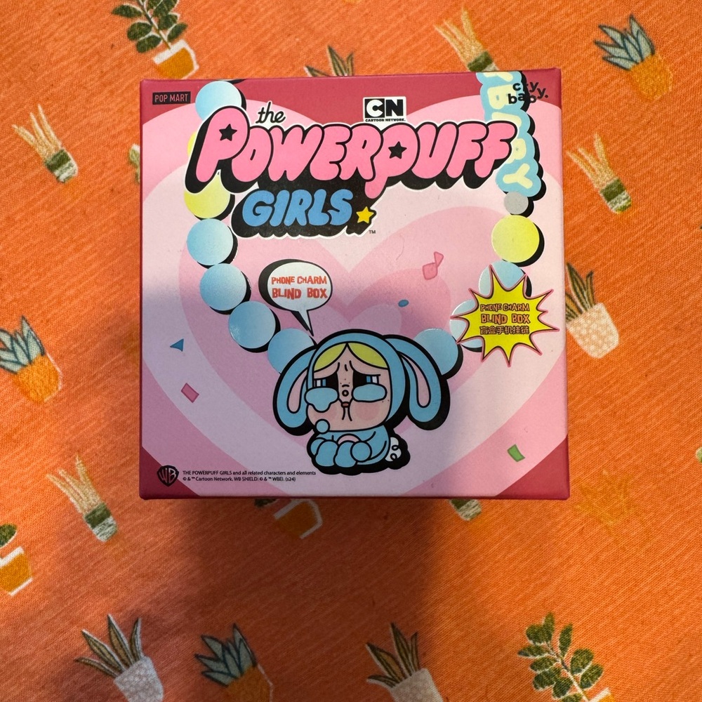 Pop mart Crybaby Powerpuff Girls Blossom Phone Charm